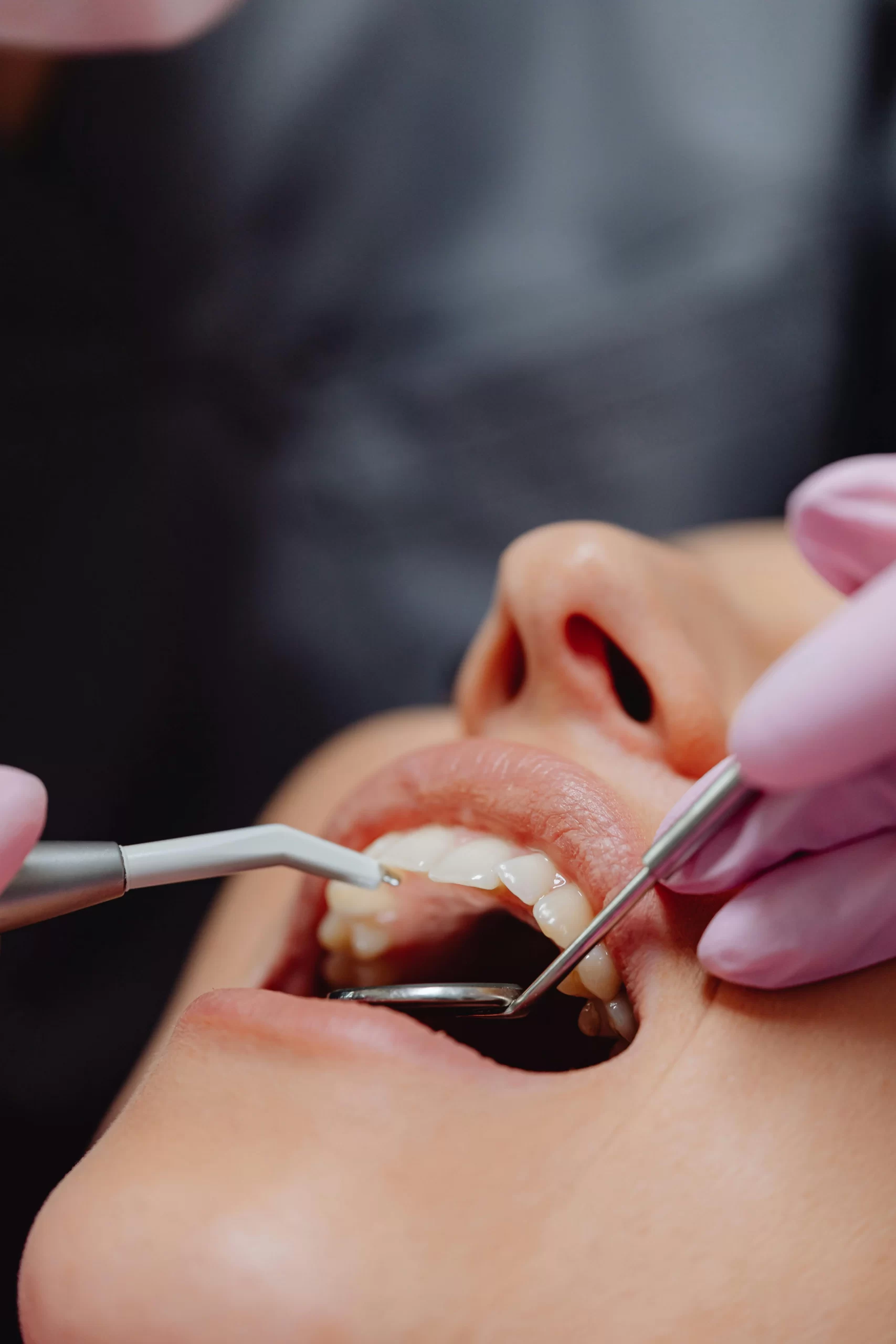 Emergency Dental: a patient undergoing a dental procedure.