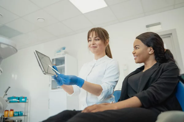 Patient's first visit at the clinic.