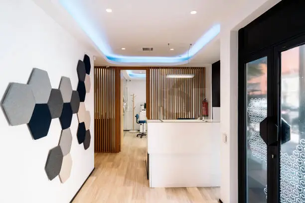 modern dental office reception