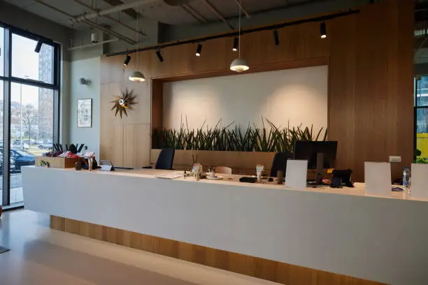modern dental office reception
