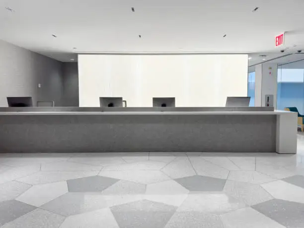 modern dental office reception